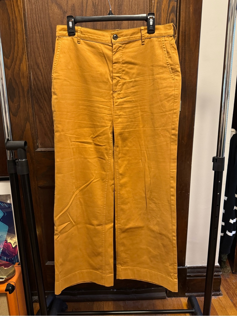 J. Crew Mustard Yellow Wide-Leg Pants